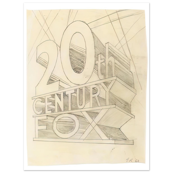 Edward Ruscha - TRADEMARK STUDY 3 1962  75x100 cm / 30x40inches Fine Art Poster