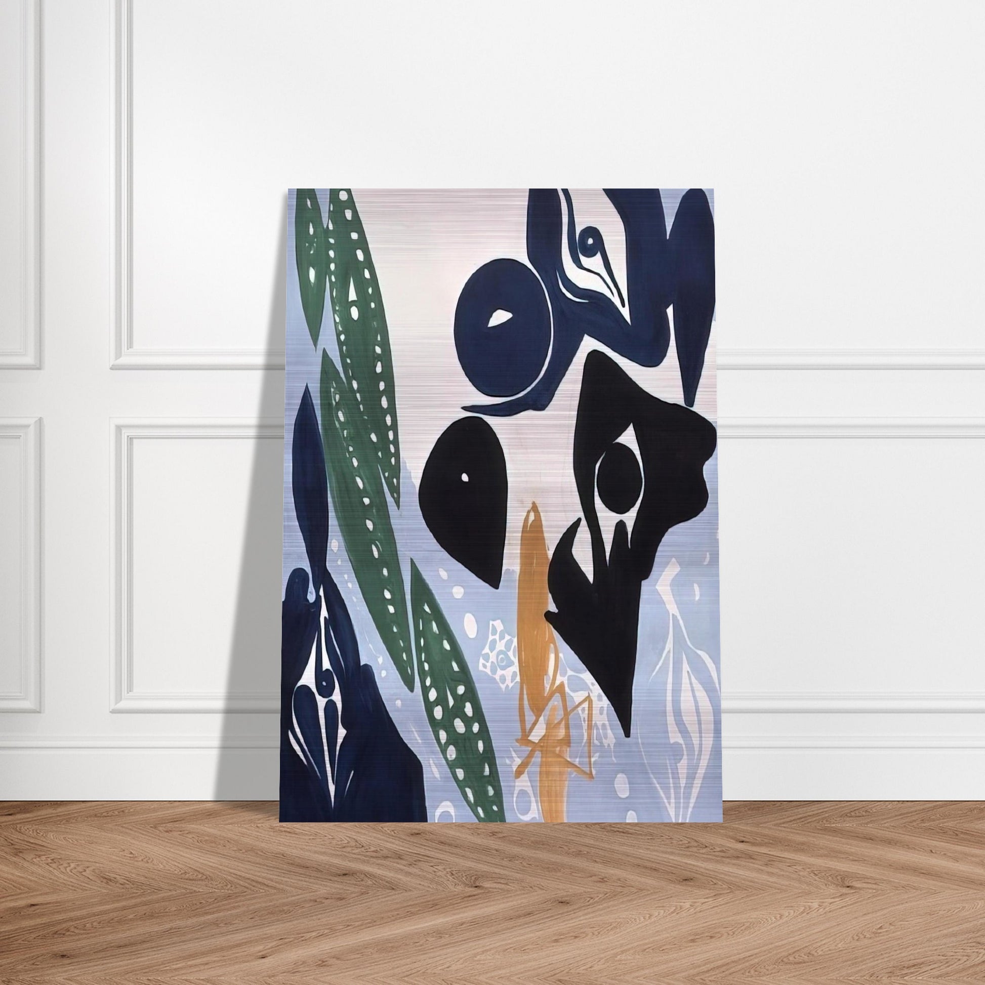 Hellblau im Licht - 1965 - Ernst Wilhelm Nay Brushed Aluminum Print - 70x100 cm / 28x40 inches | Ernst Wilhelm Nay Aluminum Print | Ernst Wilhelm Nay Prints