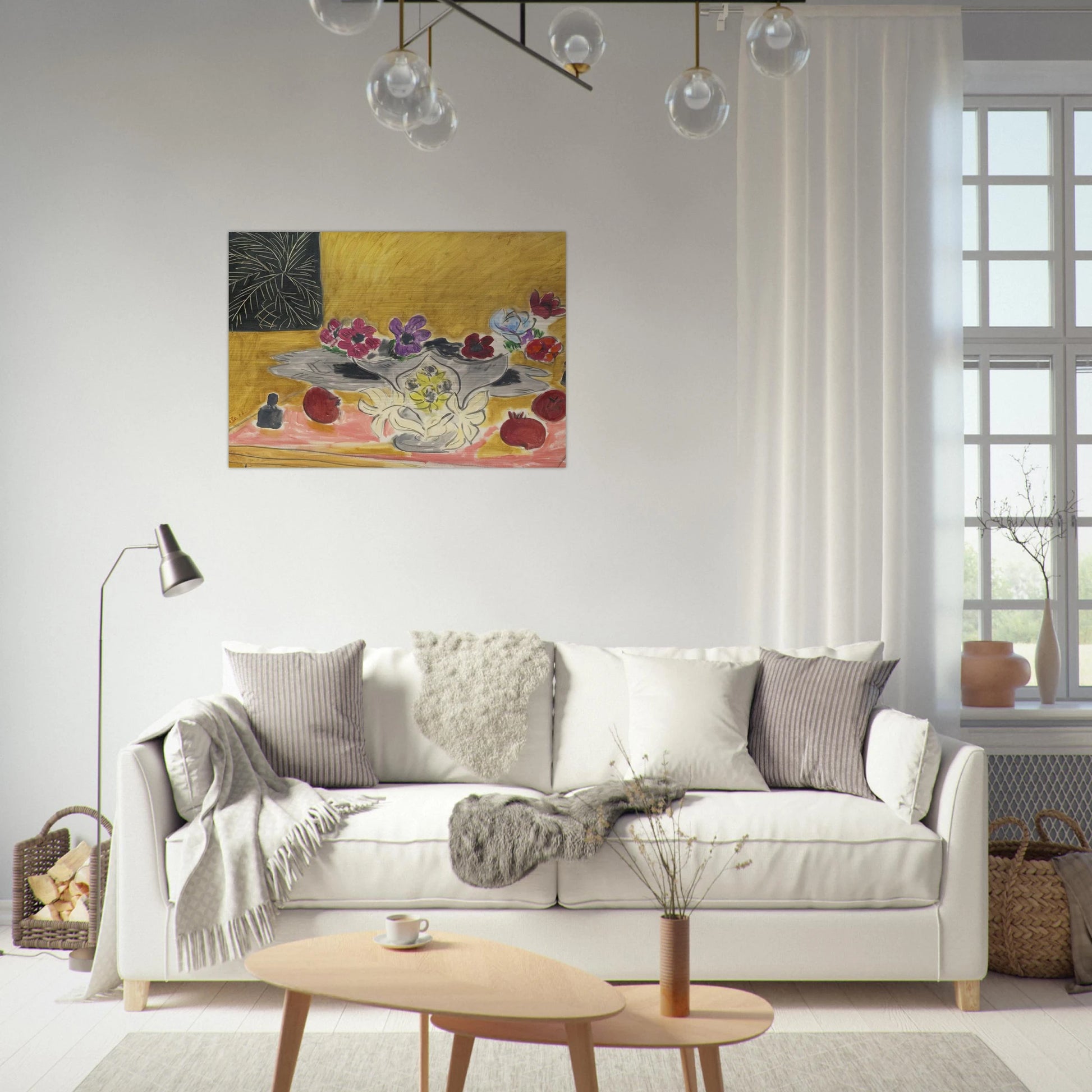 ANEMONES ET GRENADES 1946 - Henri Matisse Brushed Aluminum Print - 70x100 cm / 28x40 inches | Henri Matisse Aluminum Print | Henri Matisse Prints