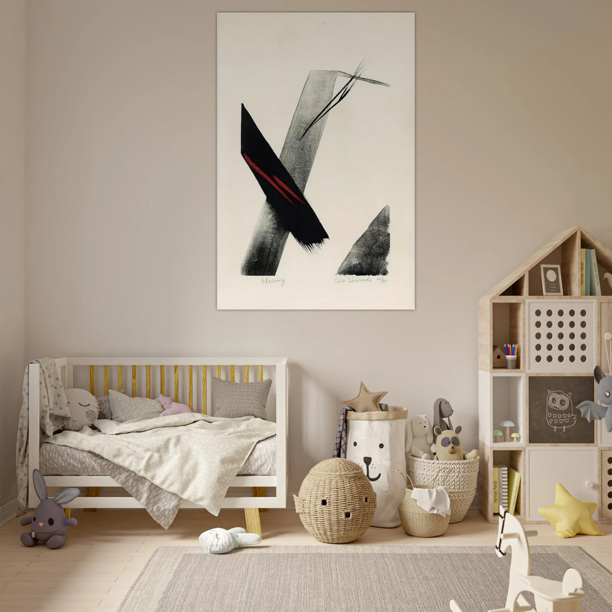 Blessing - 1983 - Toko Shinoda Art Prints - 100x150 cm / 40x60″ inches | Toko Shinoda Poster | Toko Shinoda Prints