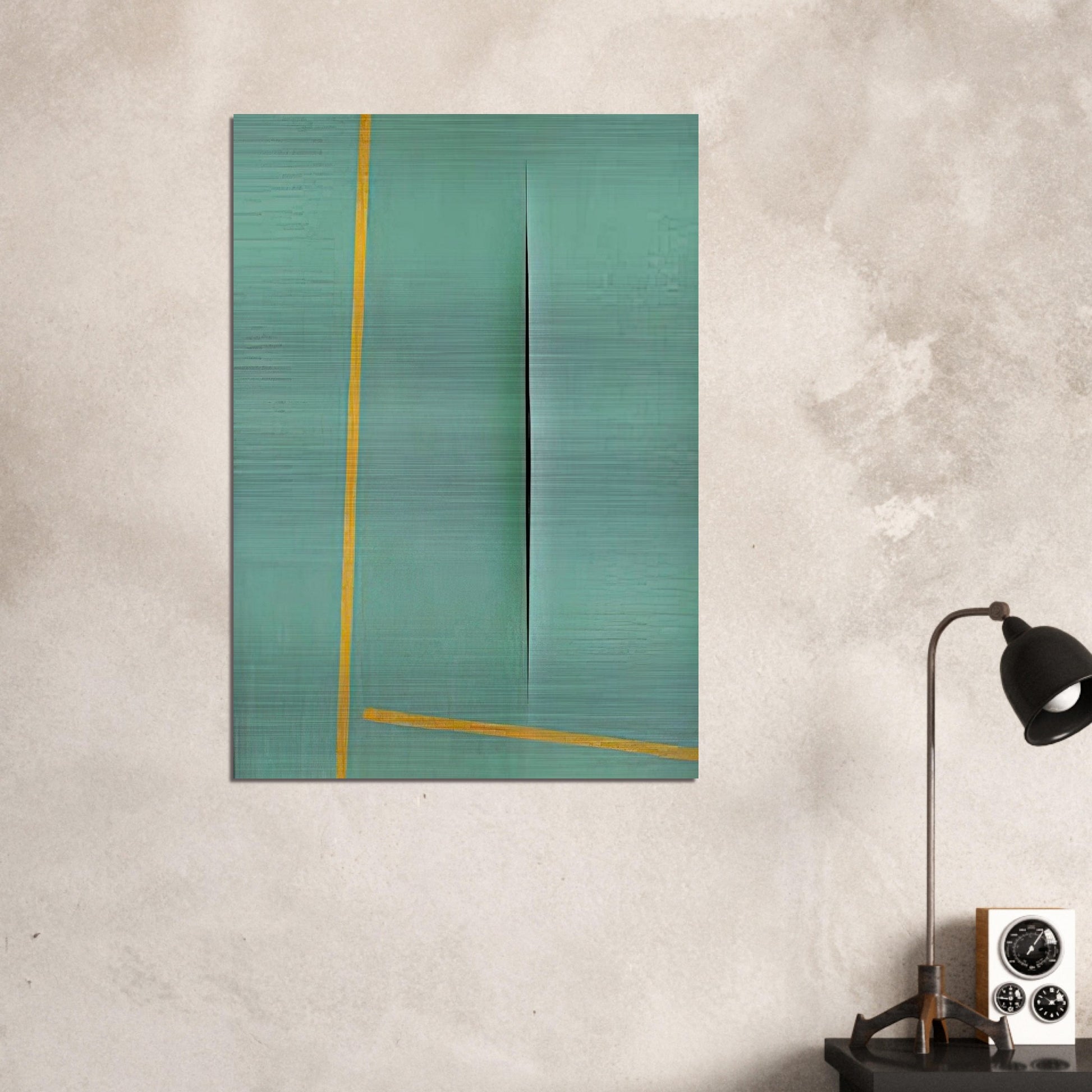Concept Spatiale - 1964 - Lucio Fontana Brushed Aluminum Print - 70x100 cm / 28x40 inches | Lucio Fontana Aluminum Print | Lucio Fontana Prints