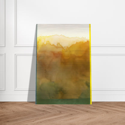 Turtle - 1977 - Ronnie Landfield Brushed Aluminum Print - 70x100 cm / 28x40 inches | Ronnie Landfield Aluminum Print | Ronnie Landfield Prints
