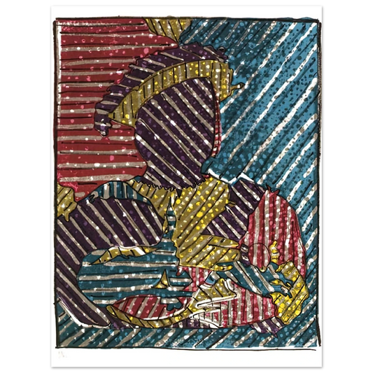 Jasper Johns - AFTER HOLBEIN  75x100 cm / 30x40inches Fine Art Poster