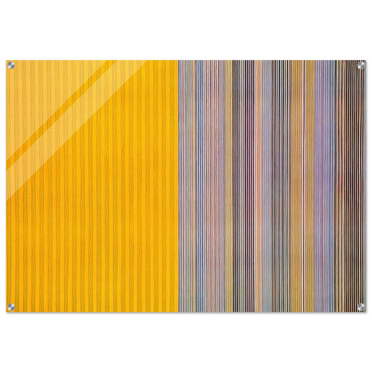 Half Lemon - 1969 - Gene Davis Acrylic Print - 70x100 cm / 28x40″ inches