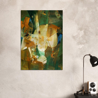 PICTURE WITH LIGHT CENTER 1919 - Kurt Schwitters Brushed Aluminum Print - 70x100 cm / 28x40 inches | Kurt Schwitters Aluminum Print | Kurt Schwitters Prints