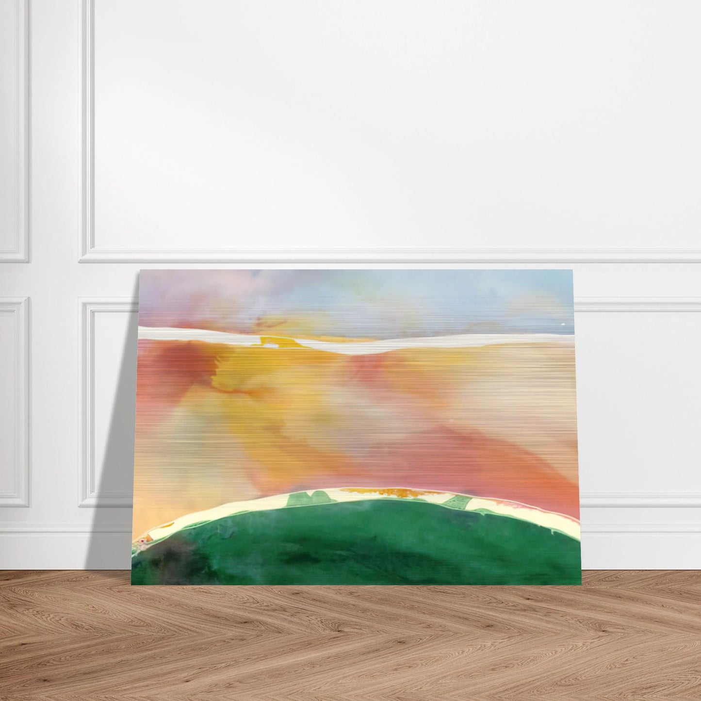 Bay Breeze - 1969 - Ronnie Landfield Brushed Aluminum Print - 70x100 cm / 28x40 inches | Ronnie Landfield Aluminum Print | Ronnie Landfield Prints