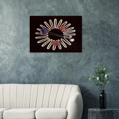 BROOCH 1938 - Alexander Calder Brushed Aluminum Print - 70x100 cm / 28x40 inches | Alexander Calder Aluminum Print | Alexander Calder Prints