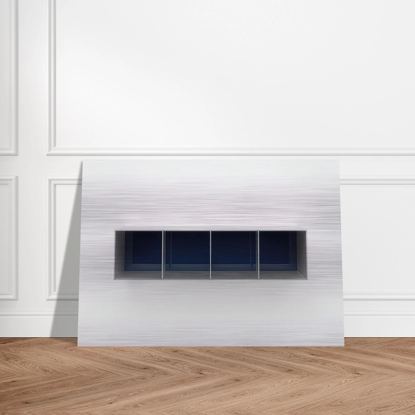 Untitled Menziken - 1988 - Donald Judd Brushed Aluminum Print - 70x100 cm / 28x40 inches | Donald Judd Aluminum Print | Donald Judd Prints