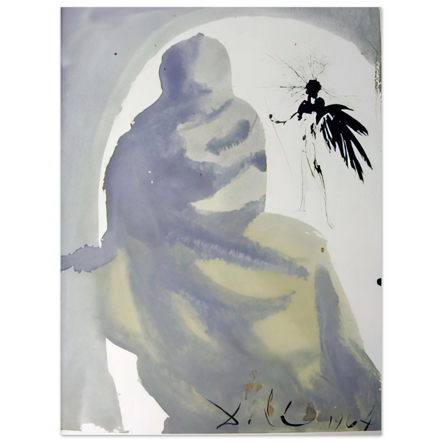 Salvador Dali - SEDUXISTI ME DOMINE 1967  75x100 cm / 30x40inches Fine Art Poster