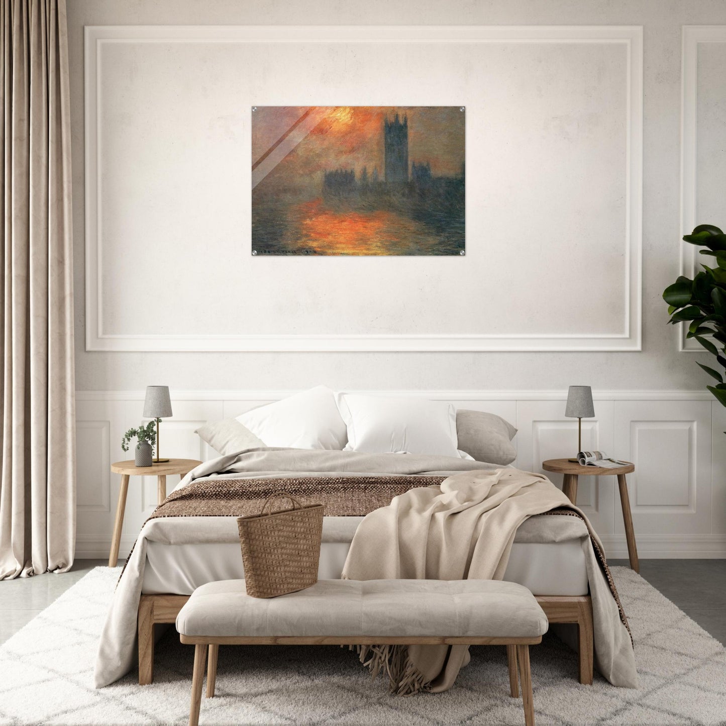 Houses of Parliament, Sunset - claude monet Acrylic Print - 70x100 cm / 28x40″ inches | claude monet Wall Art | claude monet Prints