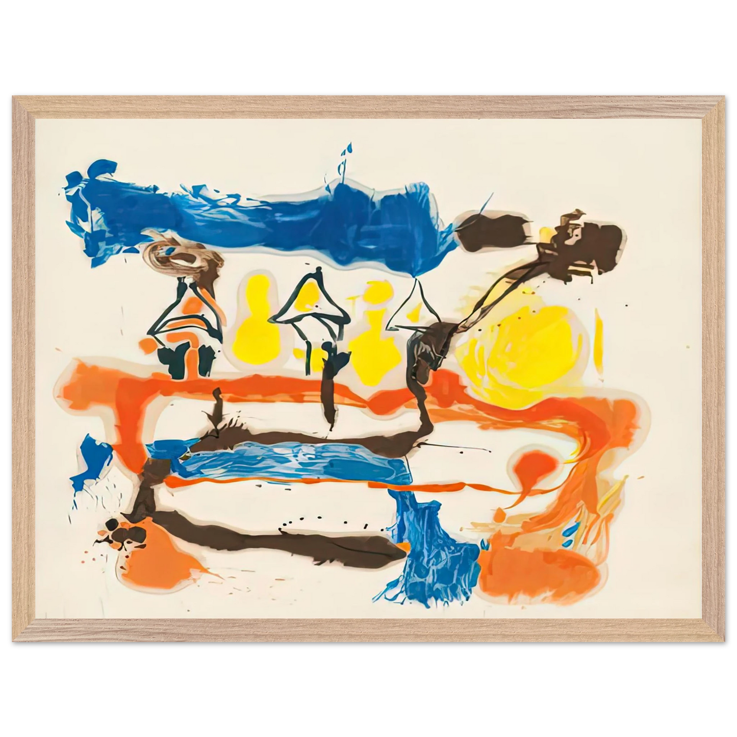 Helen Frankenthaler - Fable, 1961- Wall Art - 60x80 cm / 24x32 inches - Fine Art Poster-canvas - -