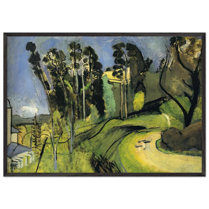 MONTALBAN LANDSCAPE 1918 - Henri Matisse 70x100 cm / 28x40 inches Framed Art Print – Black Wooden Frame