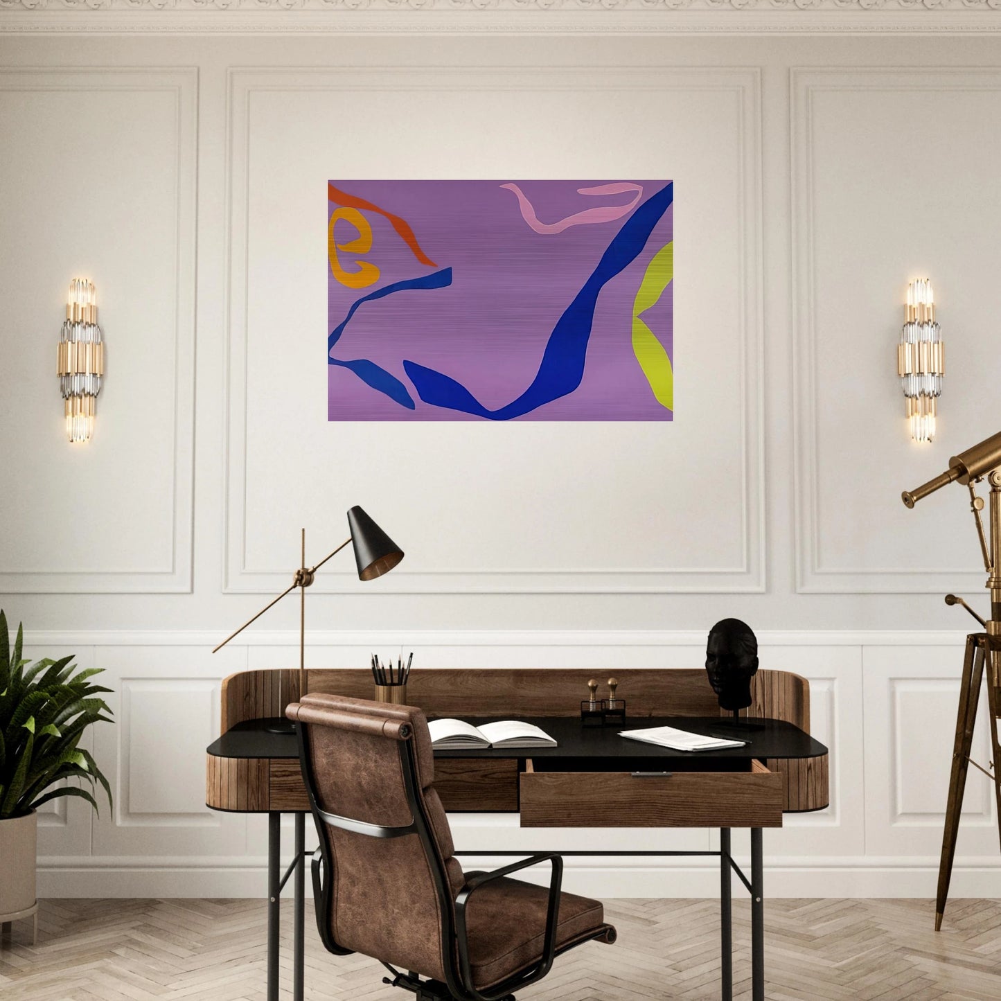 Untitled - 1970 - Ray Parker Brushed Aluminum Print - 70x100 cm / 28x40 inches | Ray Parker Aluminum Print | Ray Parker Prints