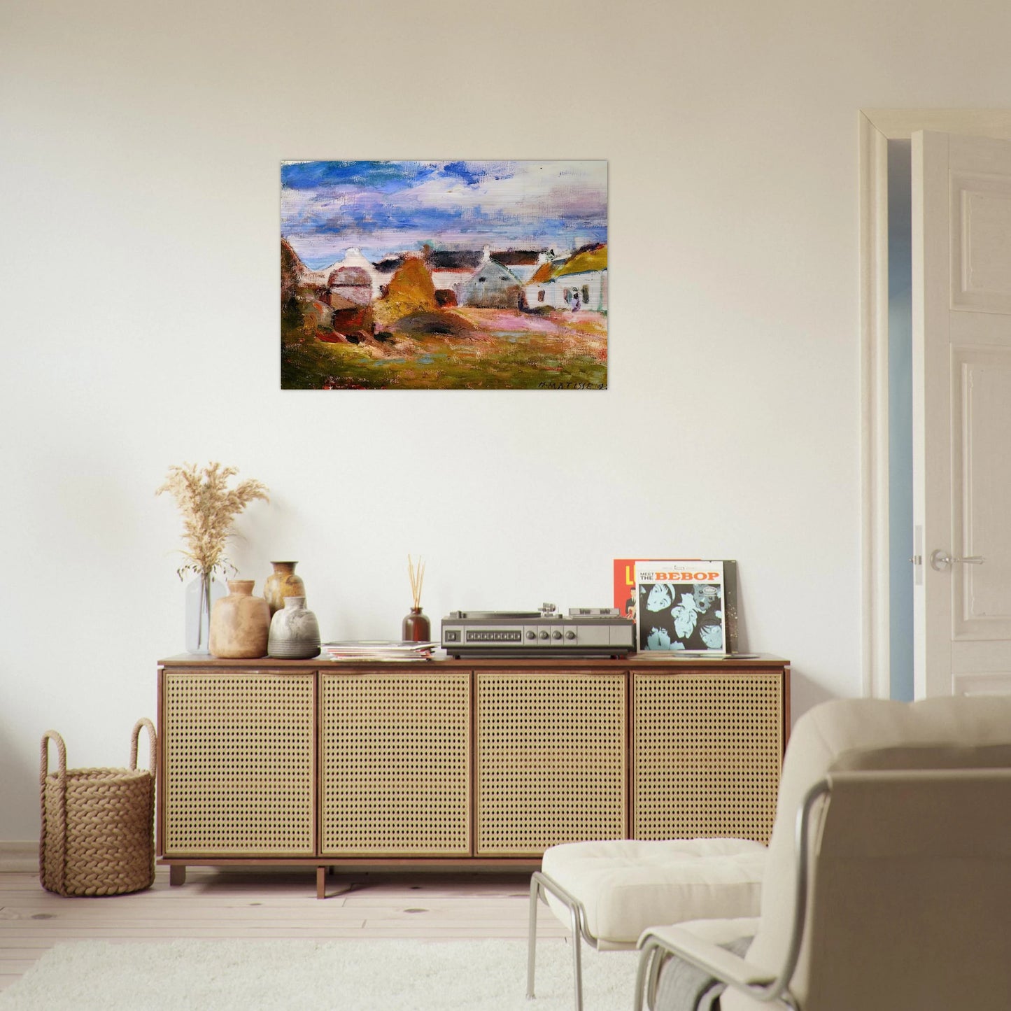 FARMYARD IN BRITTANY 1897 - Henri Matisse Brushed Aluminum Print - 70x100 cm / 28x40 inches | Henri Matisse Aluminum Print | Henri Matisse Prints
