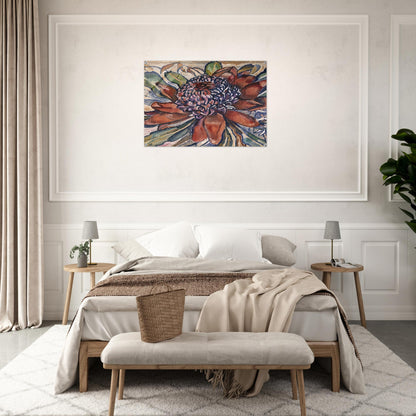 Waratah - 1928 - Grace Cossington Smith Acrylic Print - 70x100 cm / 28x40″ inches