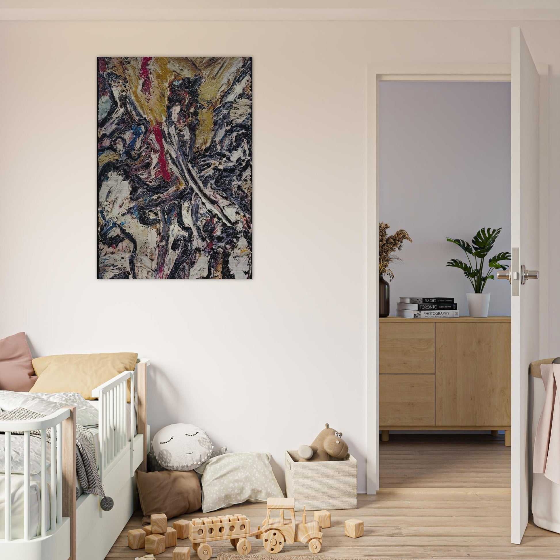 STUDY AFTER TITIAN II - Frank Auerbach Brushed Aluminum Print - 70x100 cm / 28x40 inches | Frank Auerbach Aluminum Print | Frank Auerbach Prints
