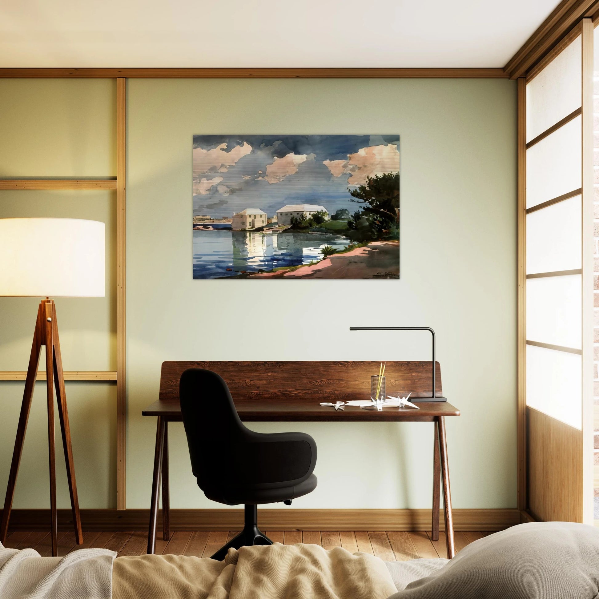 SALT KETTLE BERMUDA - Winslow Homer Brushed Aluminum Print - 70x100 cm / 28x40 inches | Winslow Homer Aluminum Print | Winslow Homer Prints