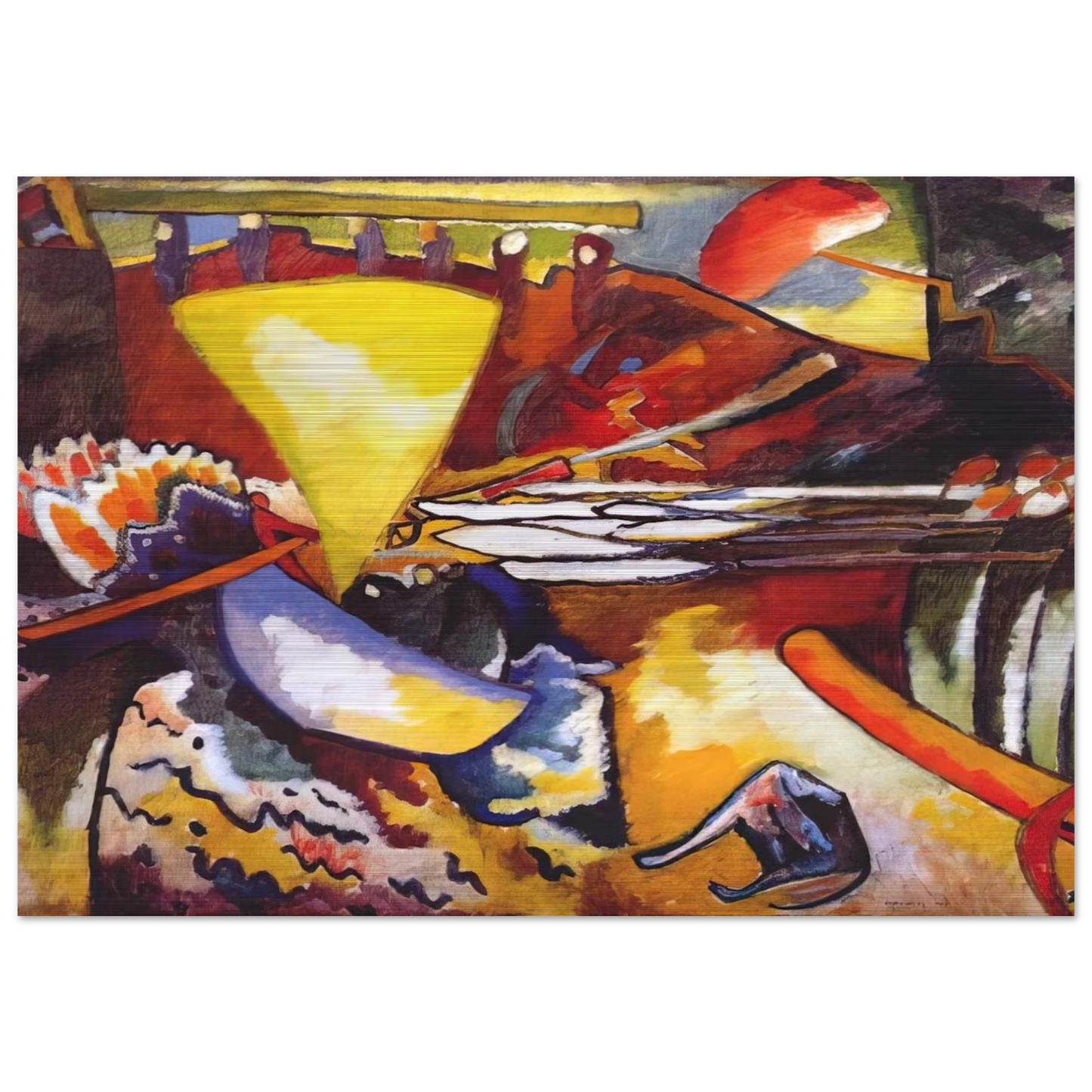 IMPROVISATION 11 1910 - Wassily Kandinsky Brushed Aluminum Print - 70x100 cm / 28x40 inches | Wassily Kandinsky Aluminum Print | Wassily Kandinsky Prints