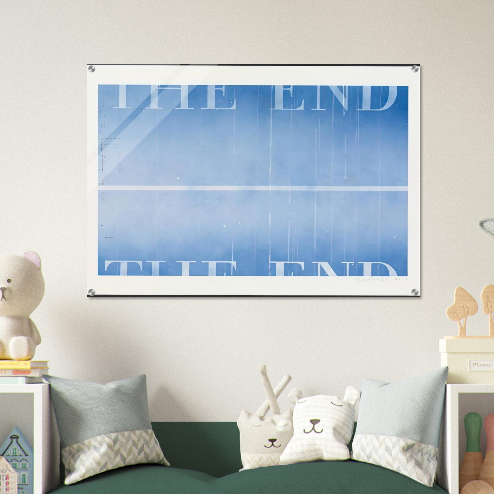 THE END 40 2003 - Edward Ruscha Acrylic Print - 70x100 cm / 28x40″ inches