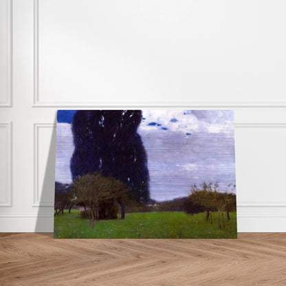 THE TALL POPLAR TREES II - Gustav Klimt Brushed Aluminum Print - 70x100 cm / 28x40 inches | Gustav Klimt Aluminum Print | Gustav Klimt Prints