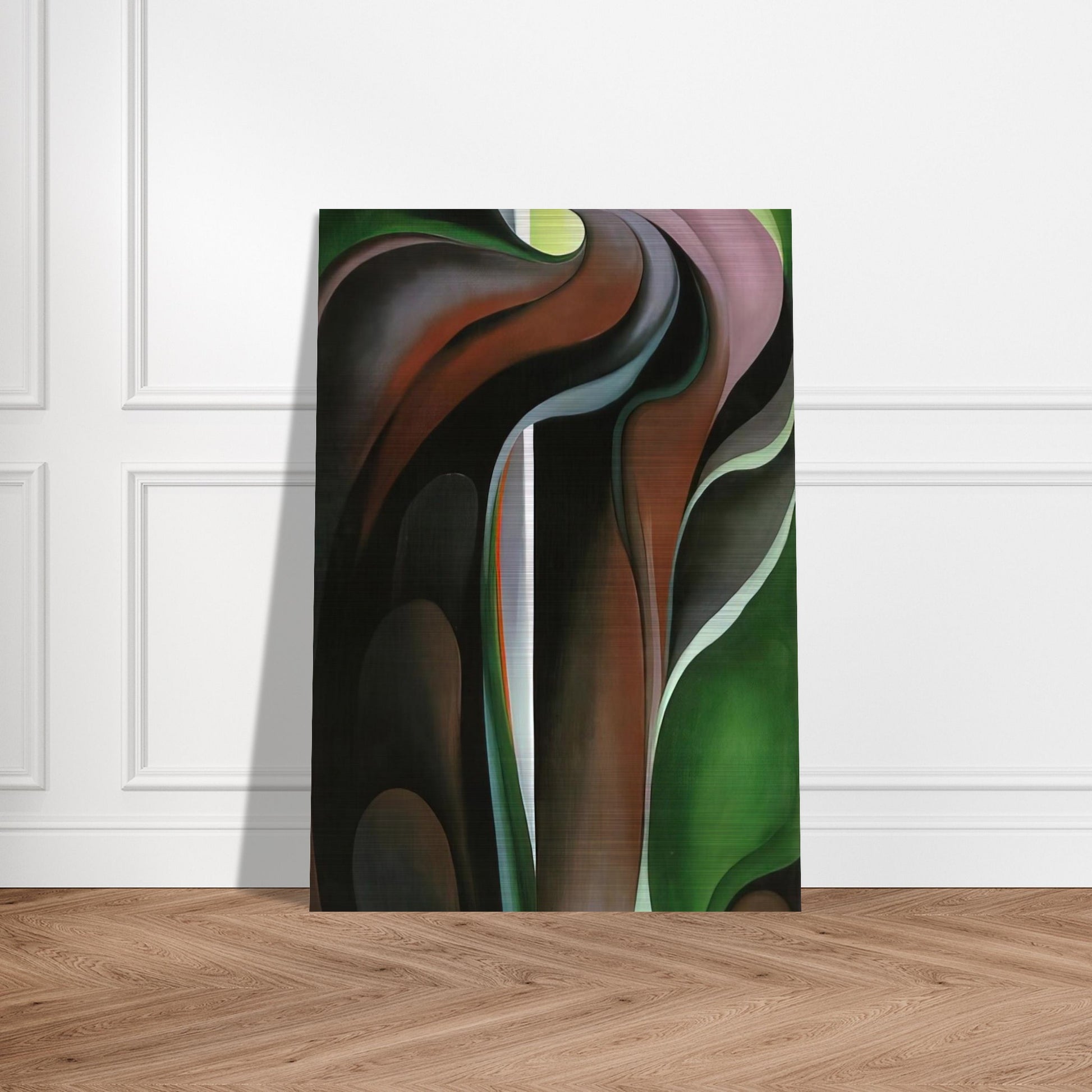 Jack-in-the-Pulpit ?V - Georgia O'Keeffe Brushed Aluminum Print - 70x100 cm / 28x40 inches | Georgia O'Keeffe Aluminum Print | Georgia O'Keeffe Prints