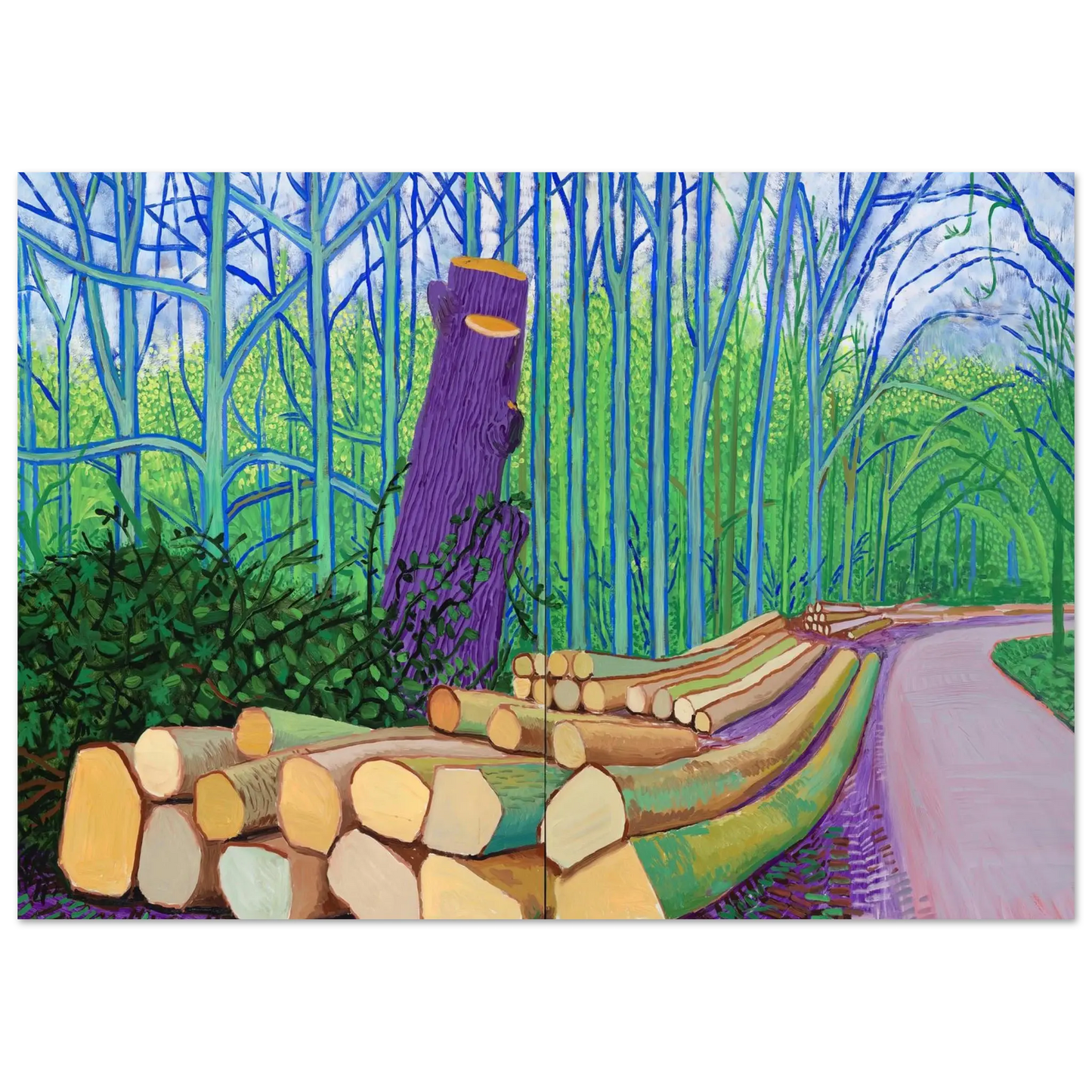 David Hockney - David Hockney Wall art - 28x43  cm / XL (11x17 Inches) - Fine Art Poster - -