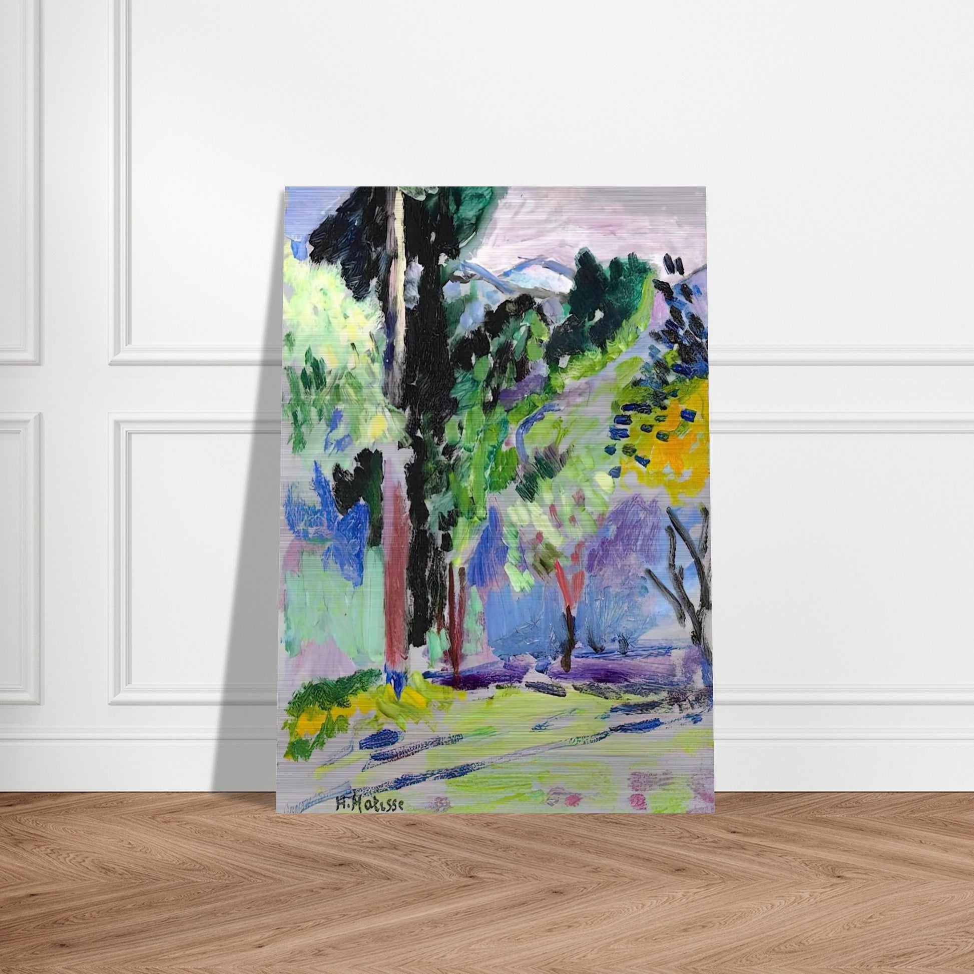 PAYSAGE A COLLIOURE 1905 - Henri Matisse Brushed Aluminum Print - 70x100 cm / 28x40 inches | Henri Matisse Aluminum Print | Henri Matisse Prints