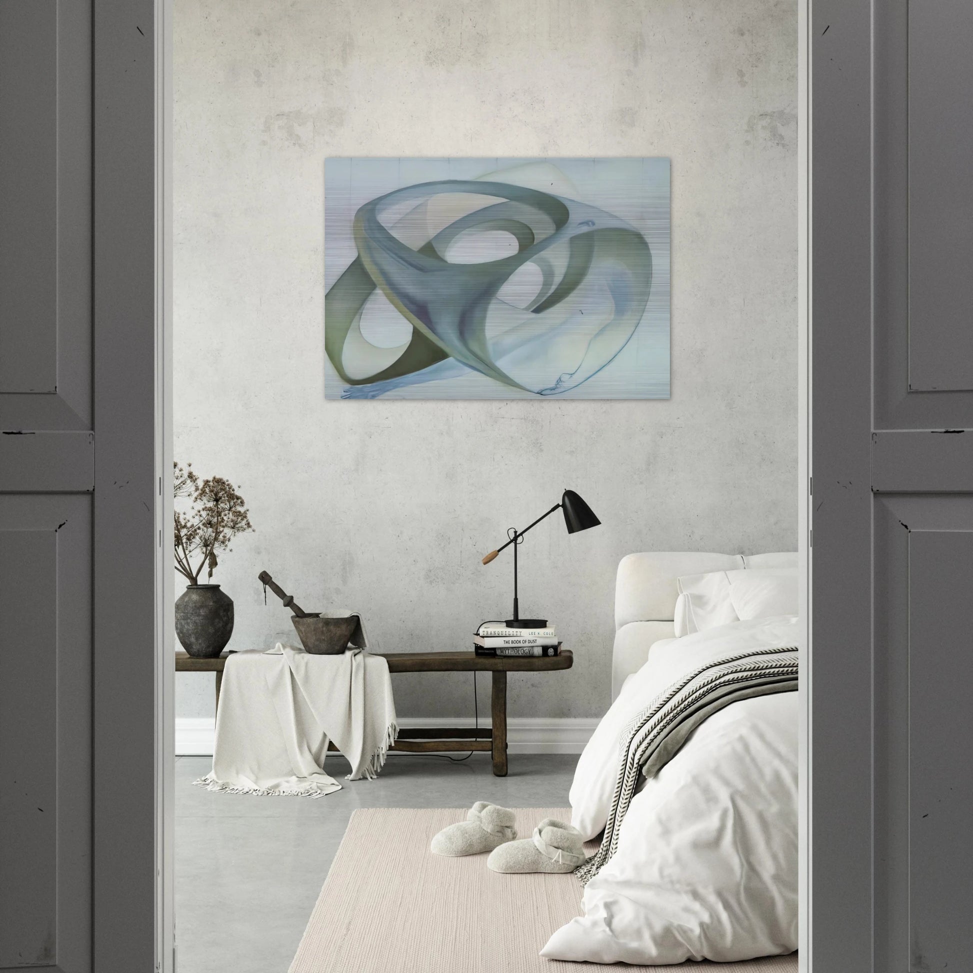 TOPOLOGICAL CONTORTION OF A FEMALE FIGURE - Salvador Dali Brushed Aluminum Print - 70x100 cm / 28x40 inches | Salvador Dali Aluminum Print | Salvador Dali Prints