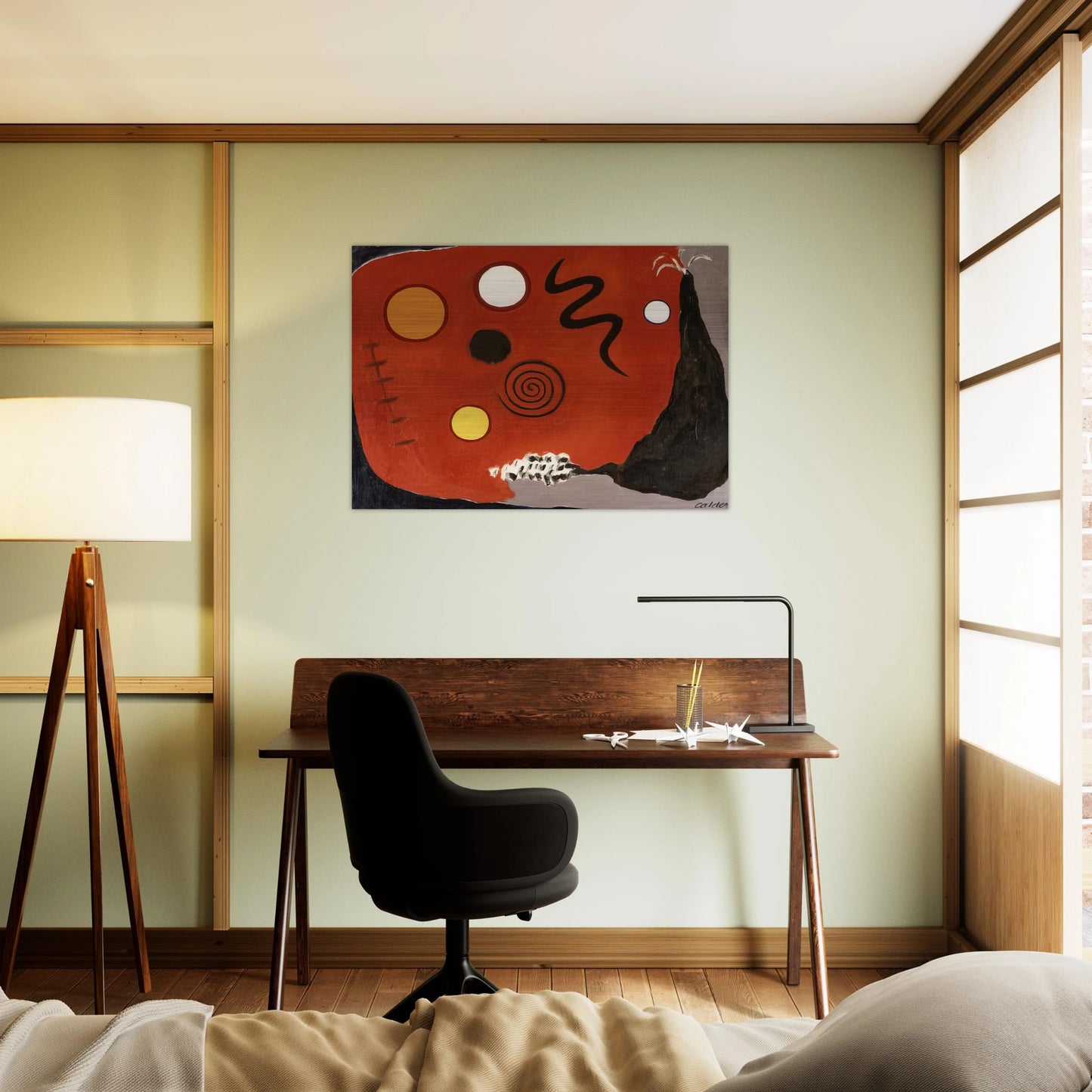 THE FUSE 1947 - Alexander Calder Brushed Aluminum Print - 70x100 cm / 28x40 inches | Alexander Calder Aluminum Print | Alexander Calder Prints