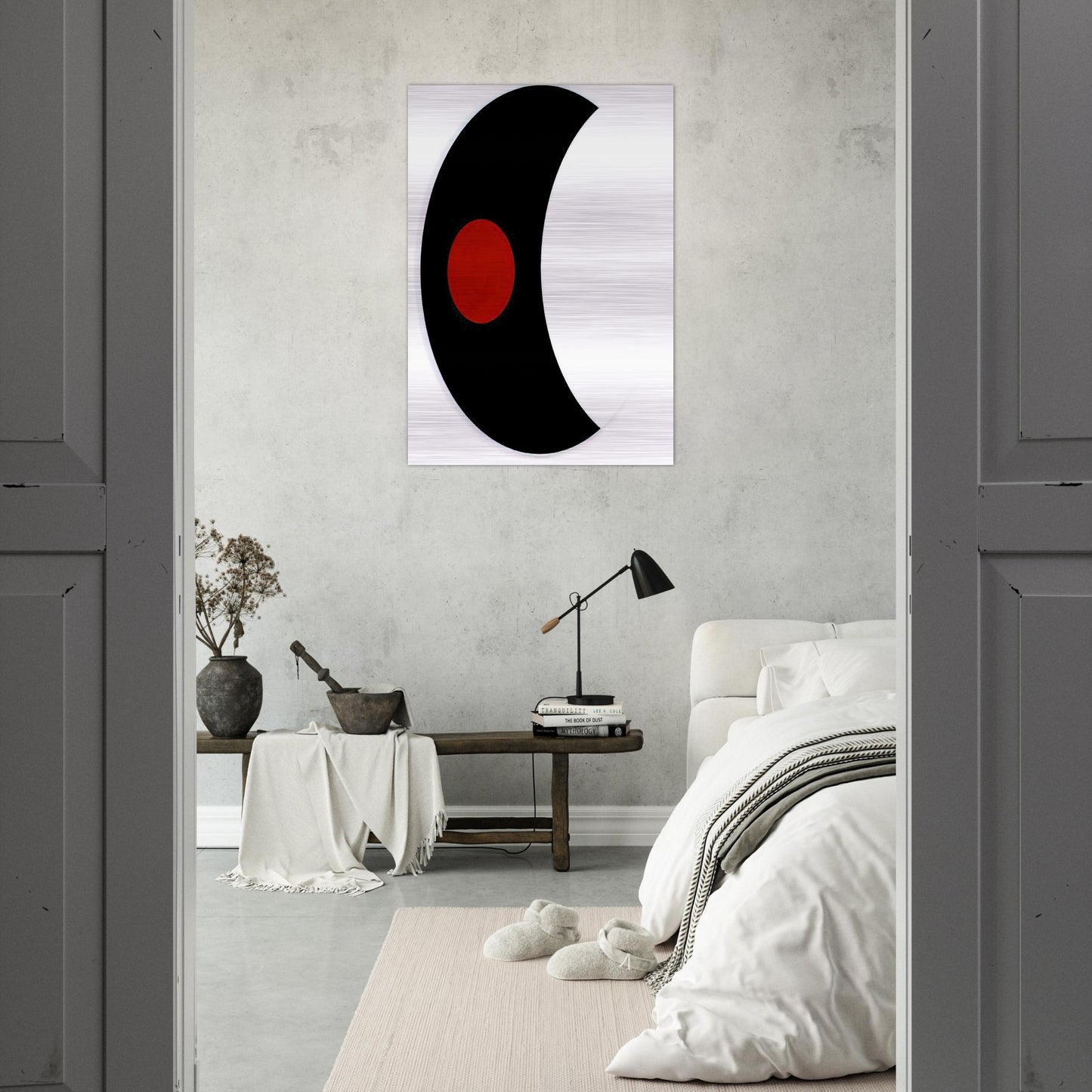 Omicron V - 1961 - Alexander Liberman Brushed Aluminum Print - 70x100 cm / 28x40 inches | Alexander Liberman Aluminum Print | Alexander Liberman Prints