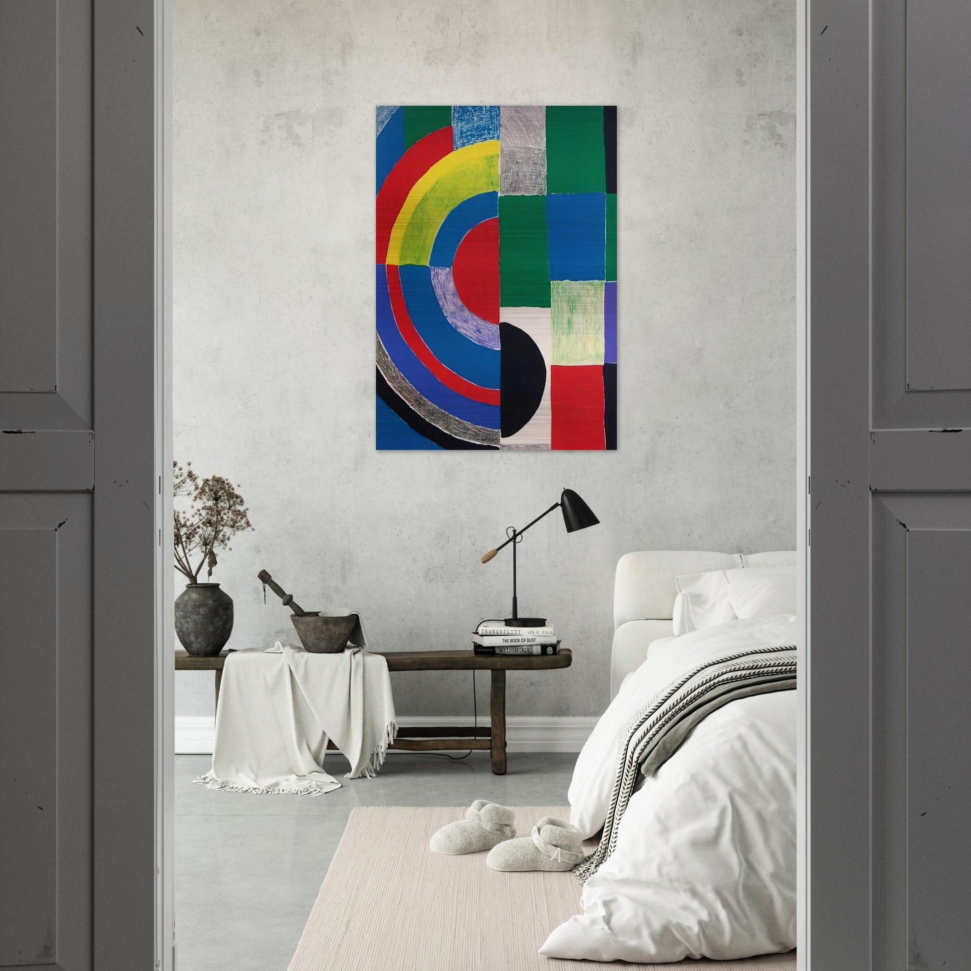 COLOR RHYTHMS - Sonia Delaunay Brushed Aluminum Print - 70x100 cm / 28x40 inches | Sonia Delaunay Aluminum Print | Sonia Delaunay Prints