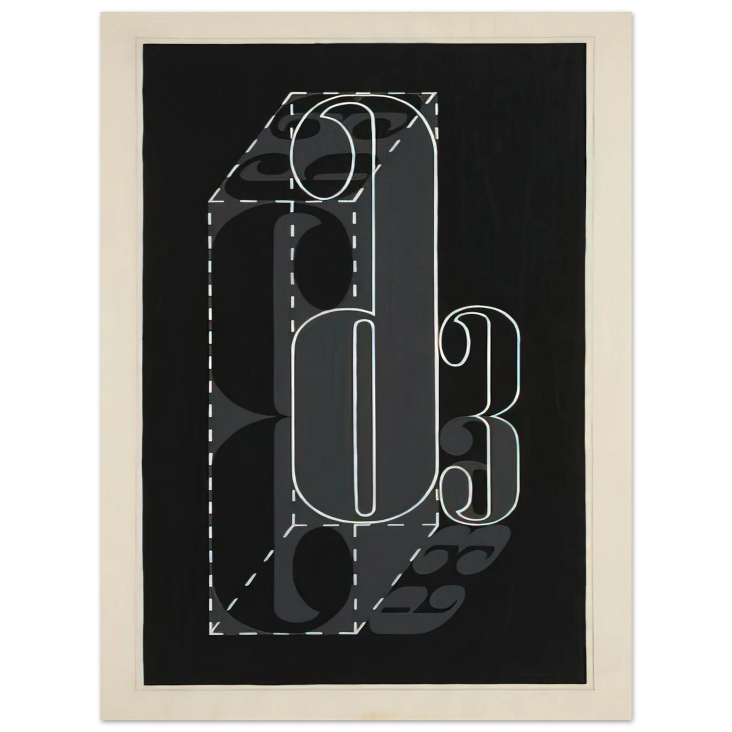 Josef Albers - 6 AND 3 1931  75x100 cm / 30x40inches Fine Art Poster