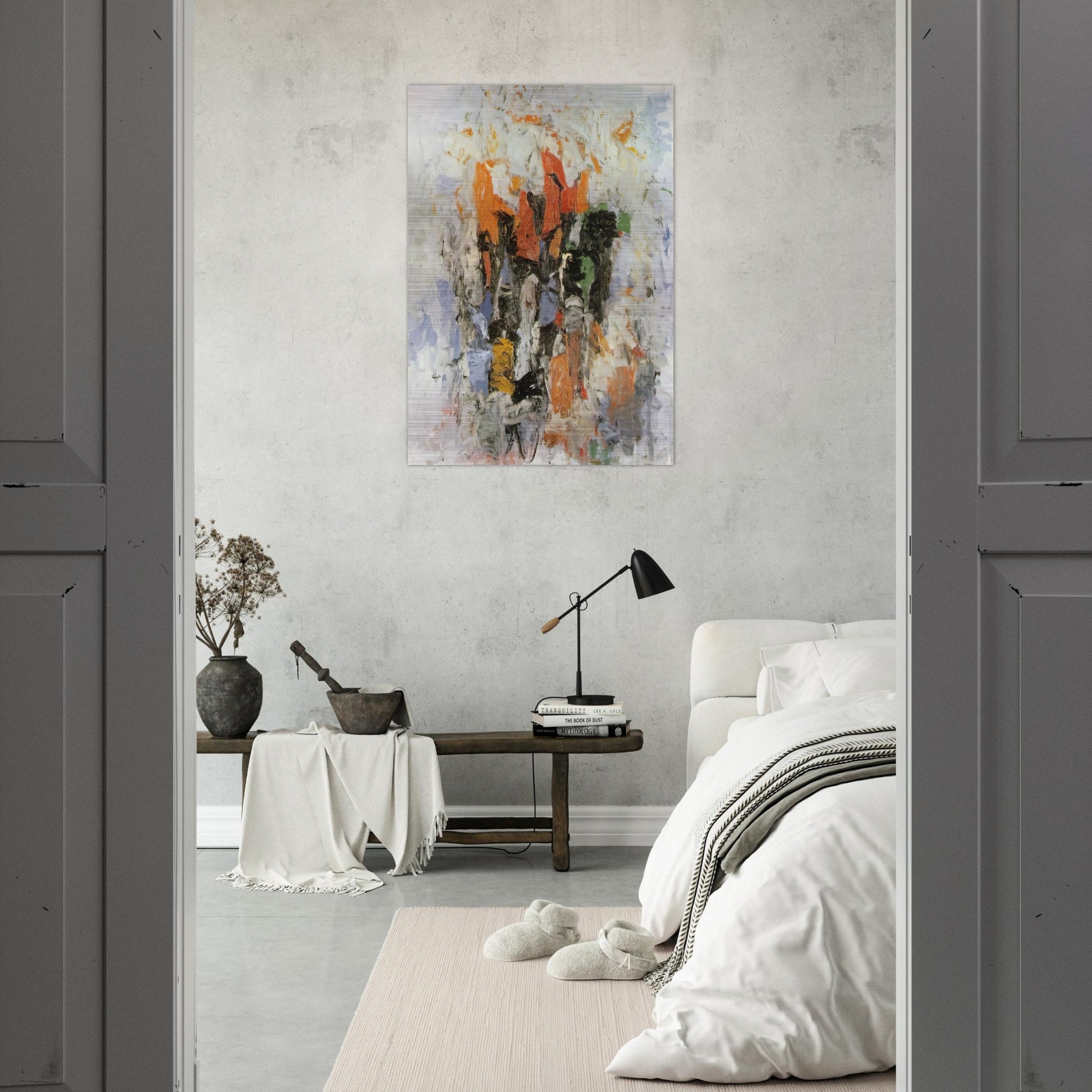 CLOCK - Philip Guston Brushed Aluminum Print - 70x100 cm / 28x40 inches | Philip Guston Aluminum Print | Philip Guston Prints