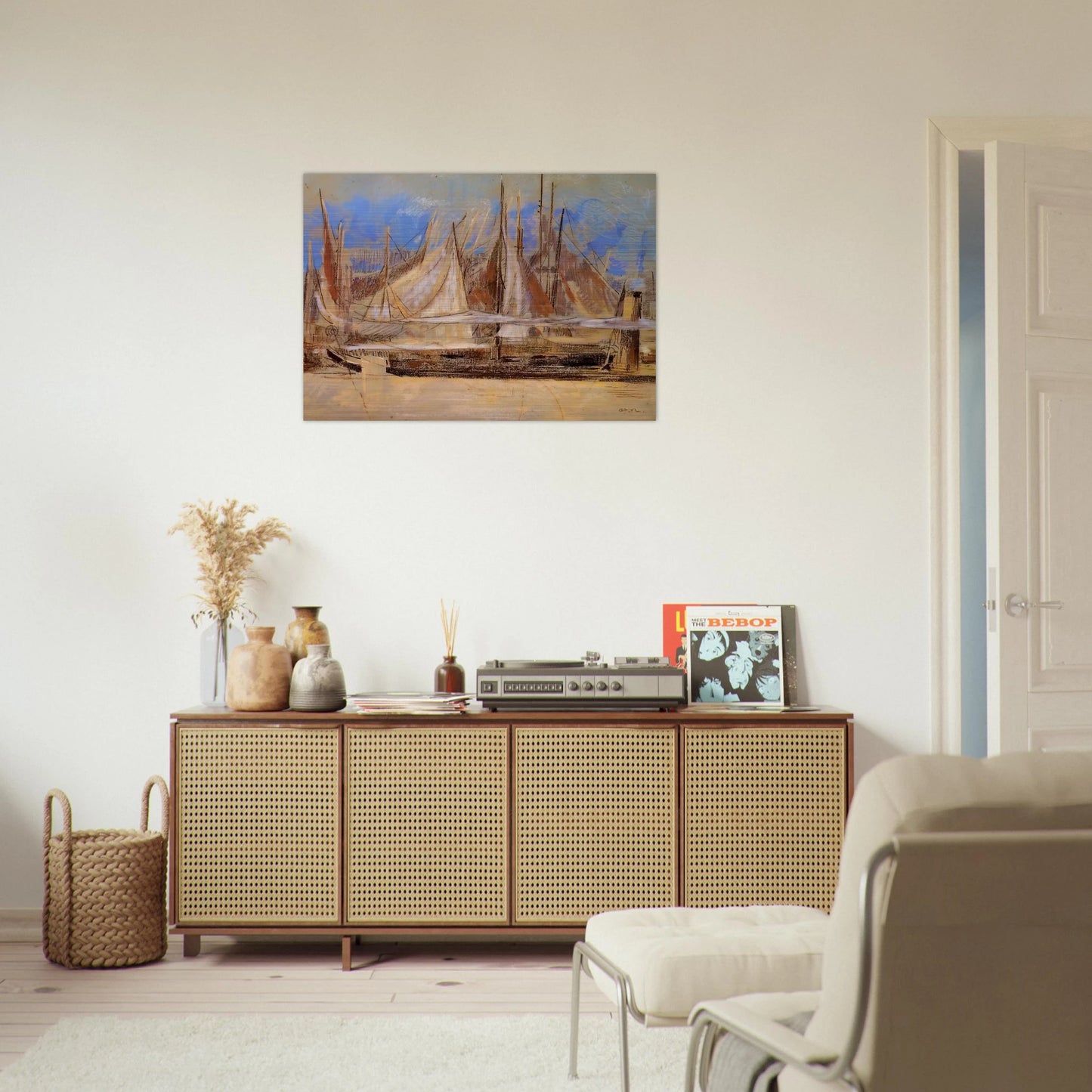 YACHTS AT ROYAN 1902 - Odilon Redon Brushed Aluminum Print - 70x100 cm / 28x40 inches | Odilon Redon Aluminum Print | Odilon Redon Prints