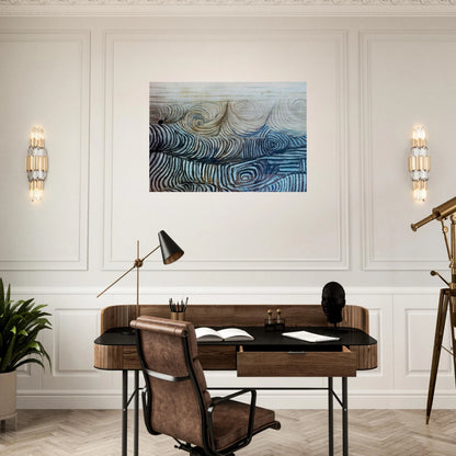 The Wave - 1950 - Victor Pasmore Brushed Aluminum Print - 70x100 cm / 28x40 inches | Victor Pasmore Aluminum Print | Victor Pasmore Prints