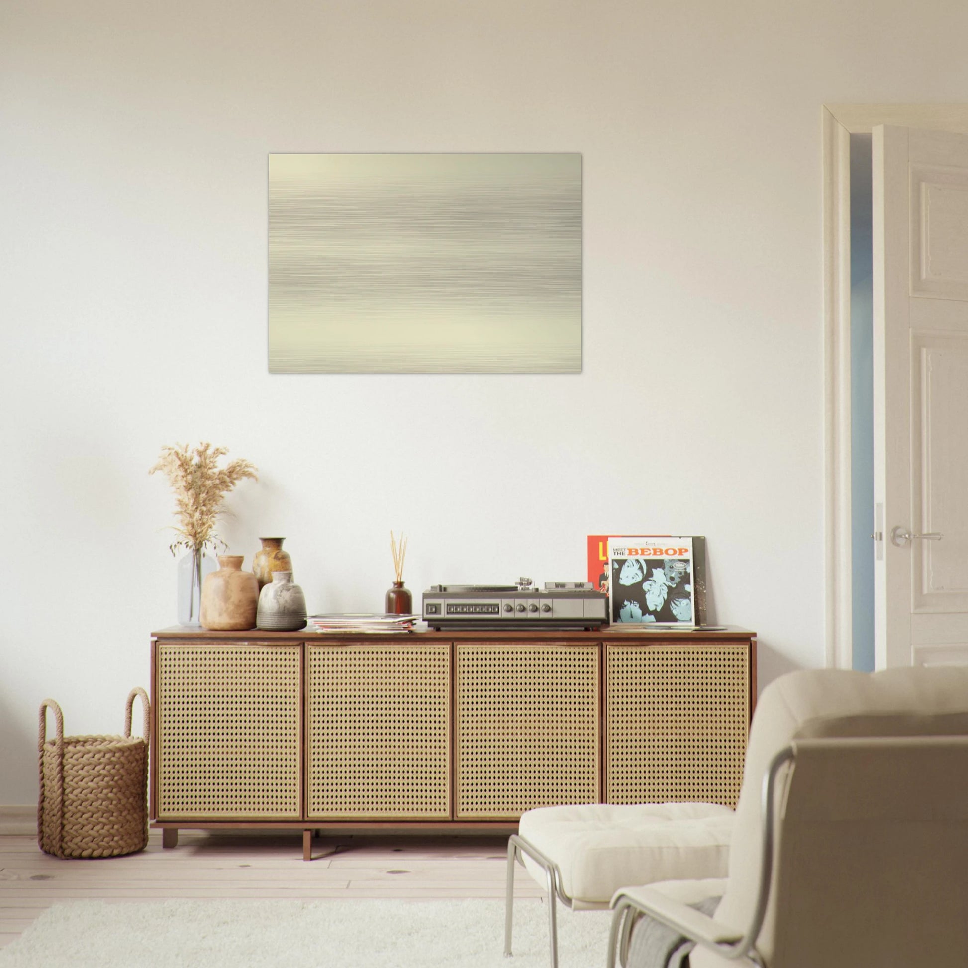 Mountain I - Agnes Martin Brushed Aluminum Print - 70x100 cm / 28x40 inches | Agnes Martin Aluminum Print | Agnes Martin Prints