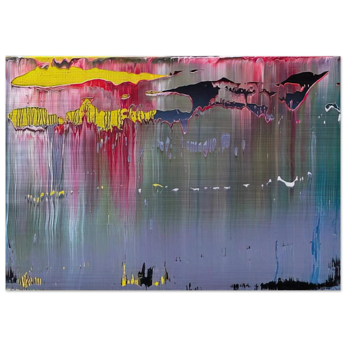 ABSTRACT PICTURE - Gerhard Richter Brushed Aluminum Print - 70x100 cm / 28x40 inches | Gerhard Richter Aluminum Print | Gerhard Richter Prints