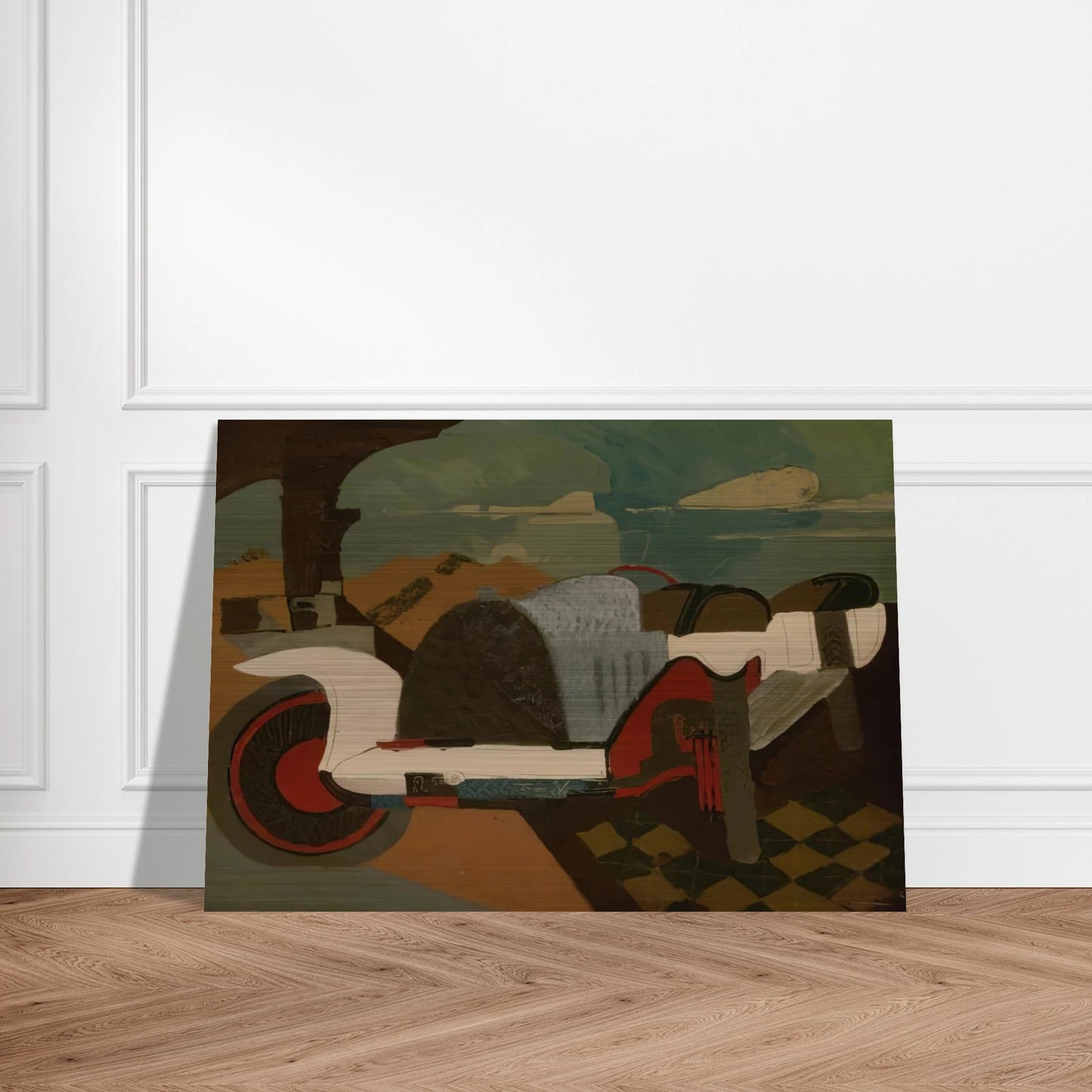 La Bugatti - 1925 - Charles Lapicque Brushed Aluminum Print - 70x100 cm / 28x40 inches | Charles Lapicque Aluminum Print | Charles Lapicque Prints