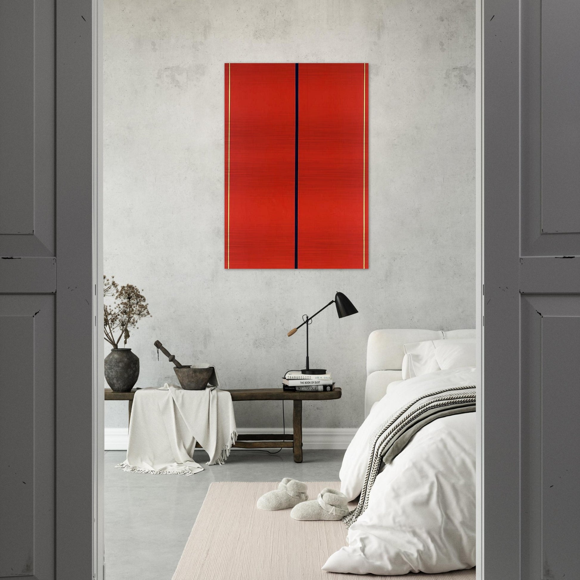 Who's Afraid of Red, Yellow and Blue II - Barnett Newman Brushed Aluminum Print - 70x100 cm / 28x40 inches | Barnett Newman Aluminum Print | Barnett Newman Prints