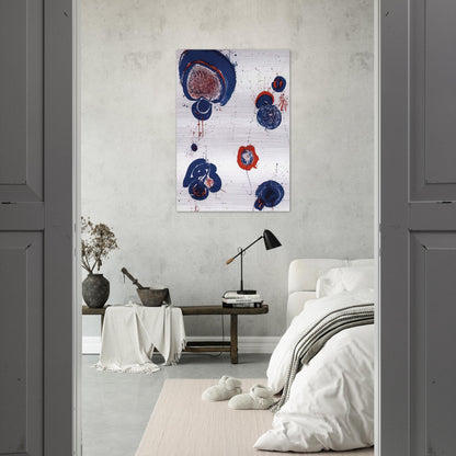 Chinese Planet - Sam Francis Brushed Aluminum Print - 70x100 cm / 28x40 inches | Sam Francis Aluminum Print | Sam Francis Prints