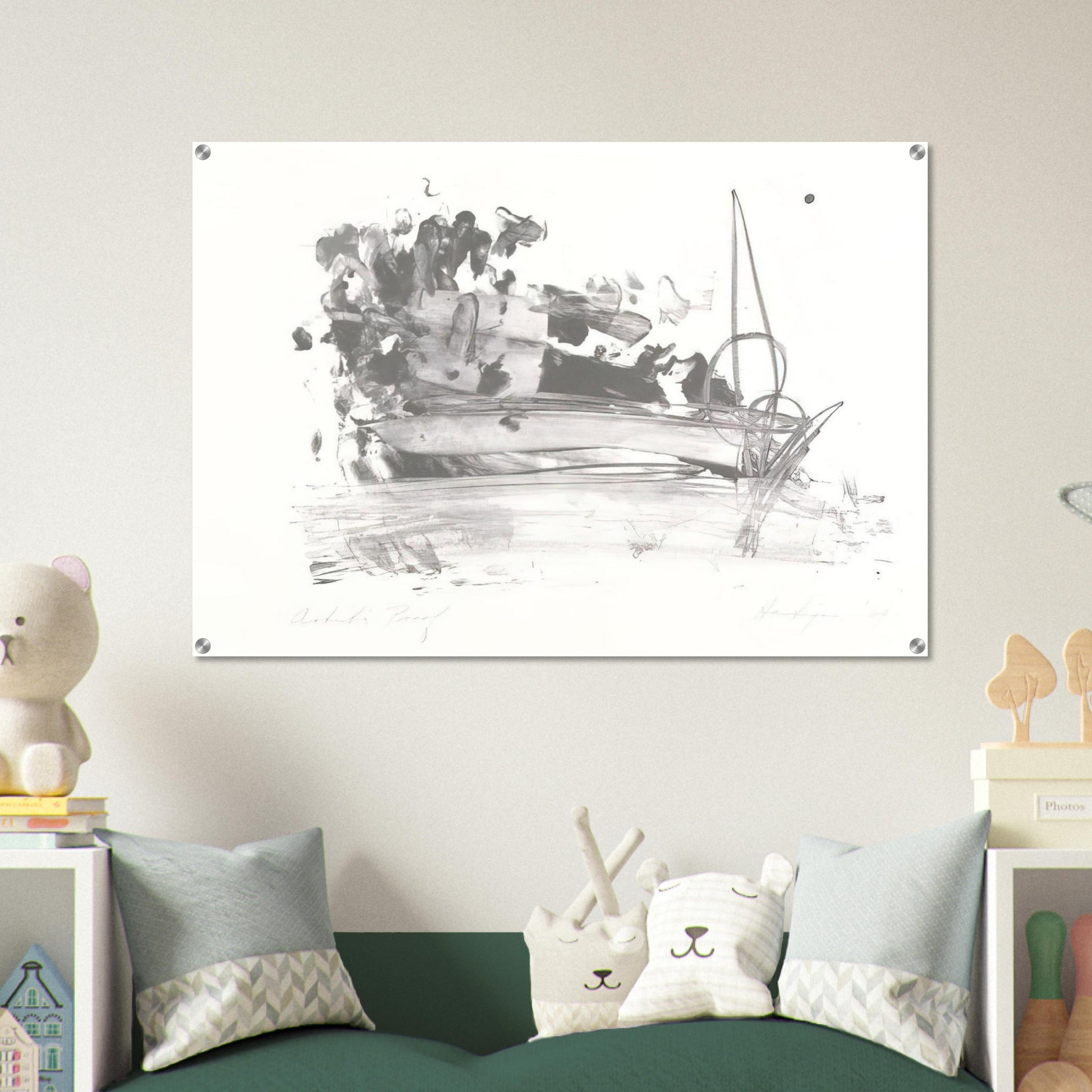 The Hero Leaves His Ship - Grace Hartigan Acrylic Print - 70x100 cm / 28x40″ inches | Grace Hartigan Wall Art | Grace Hartigan Prints