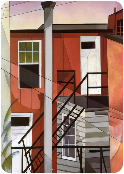Modern Conveniences - 1921 By Charles Demuth Pack of 10 Post Cards | Charles Demuth Post Cards | A6 (10.5 x 14.8 cm) - 4.1 x 5.8 inches