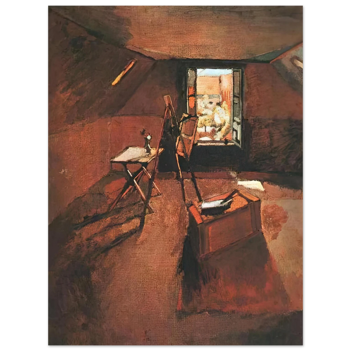 Henri Matisse - STUDIO UNDER THE EAVES  75x100 cm / 30x40inches Fine Art Poster