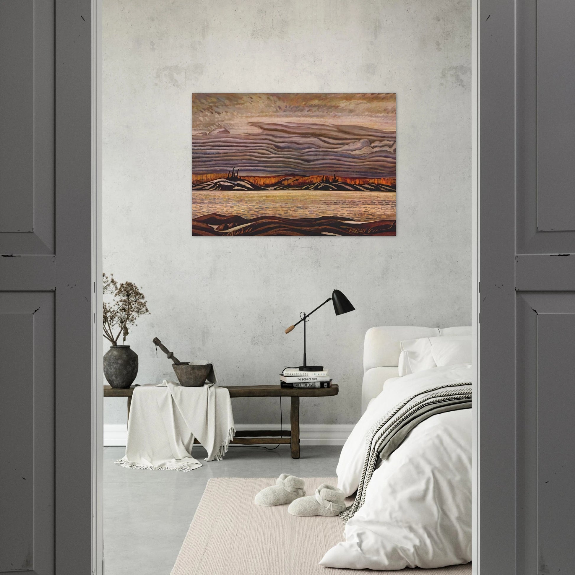 Algoma in November - 1935 - A.Y. Jackson Brushed Aluminum Print - 70x100 cm / 28x40 inches | A.Y. Jackson Aluminum Print | A.Y. Jackson Prints
