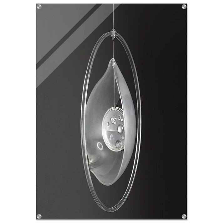 Deformación de la gota circunvalada - 1965 - Gyula Kosice Acrylic Print - 70x100 cm / 28x40″ inches | Gyula Kosice Wall Art | Gyula Kosice Prints