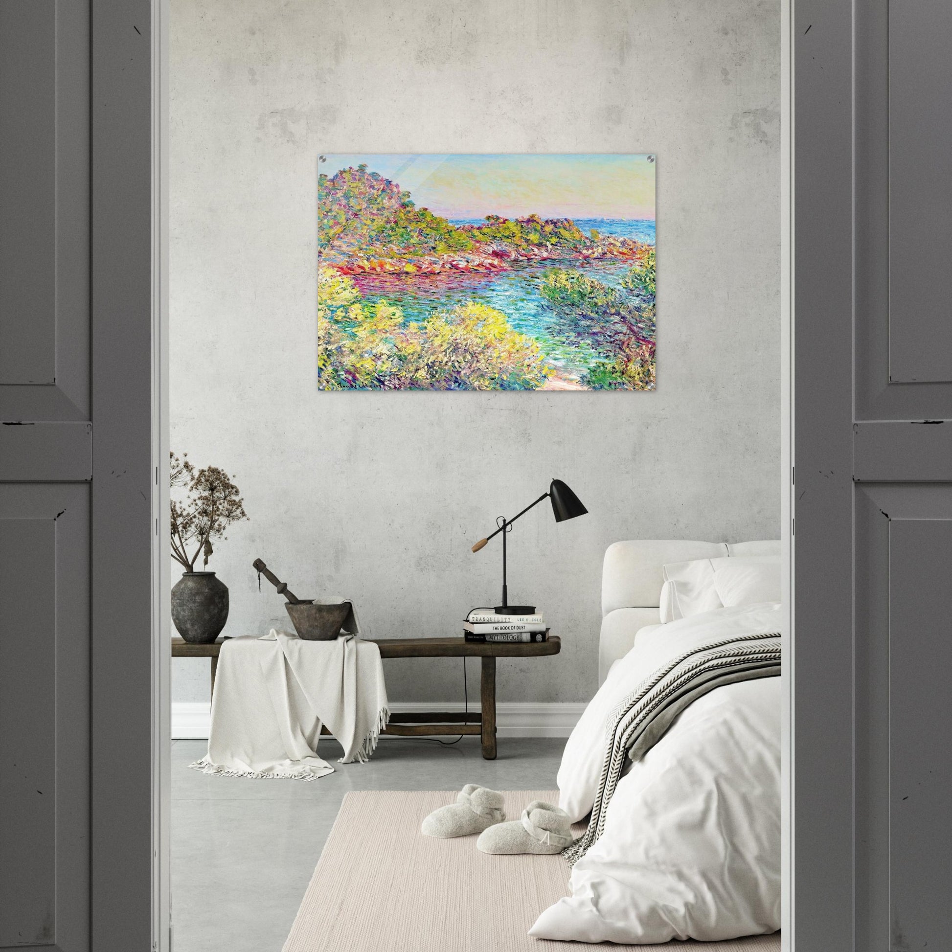 Landscape near Montecarlo - claude monet Acrylic Print - 70x100 cm / 28x40″ inches | claude monet Wall Art | claude monet Prints
