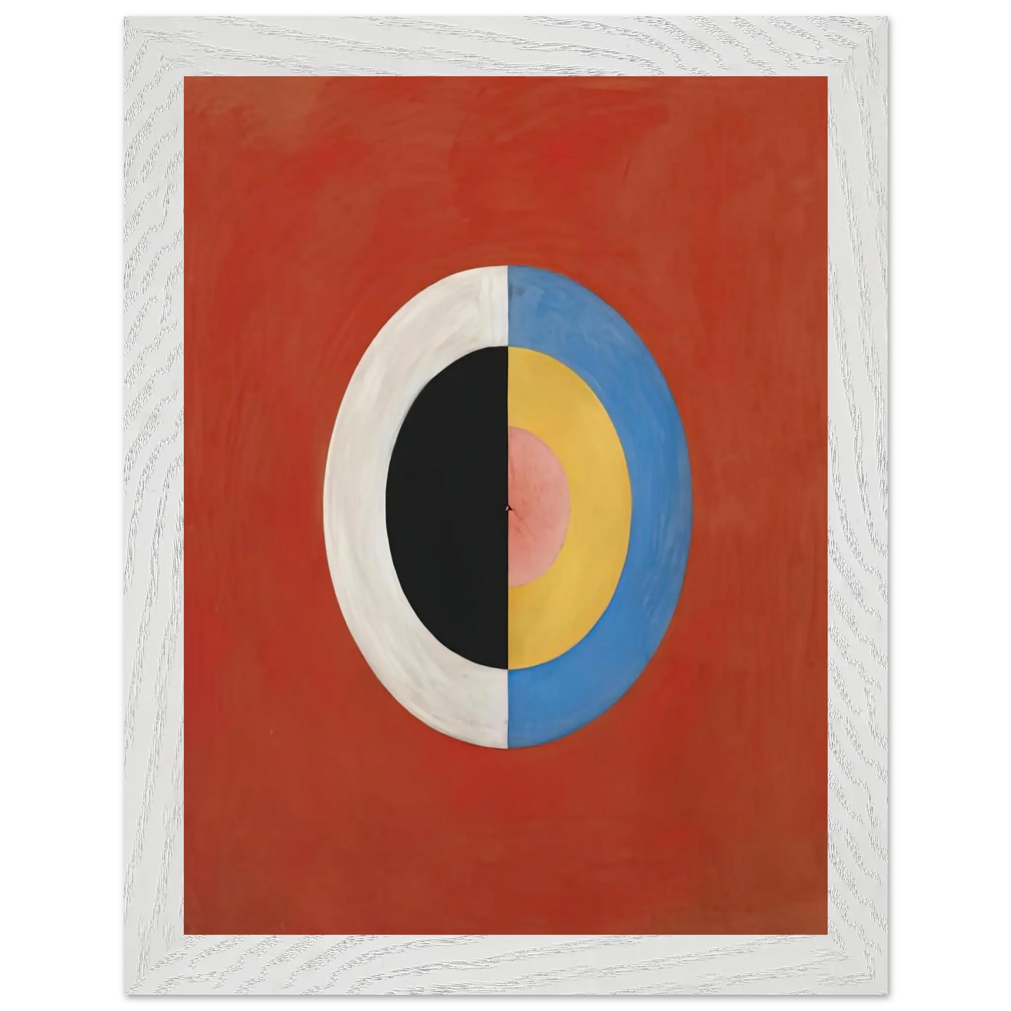 Hilma af Klint - THE SWAN NO 17 1915 0 Wall art - 70x100 cm / 28x40 Inches - Premium Wooden Framed Poster With Fine Art Paper - White frame
