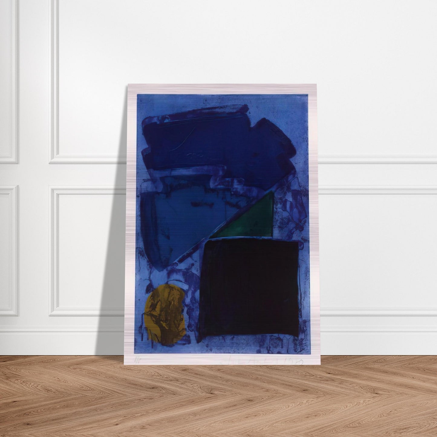 Memphis - 1980 - John Hoyland Brushed Aluminum Print - 70x100 cm / 28x40 inches | John Hoyland Aluminum Print | John Hoyland Prints