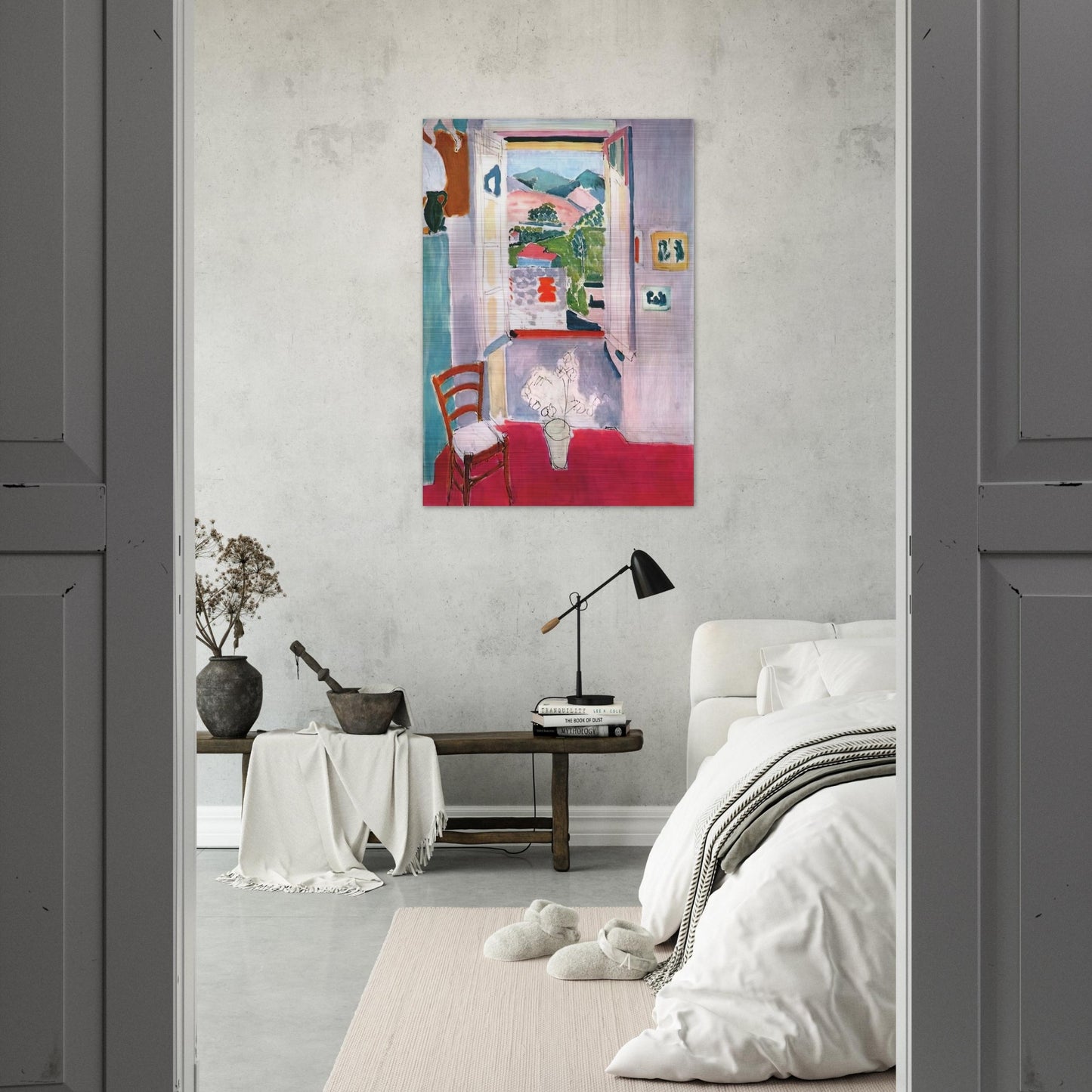 OPEN WINDOW AT COLLIOURE 1910 - Henri Matisse Brushed Aluminum Print - 70x100 cm / 28x40 inches | Henri Matisse Aluminum Print | Henri Matisse Prints