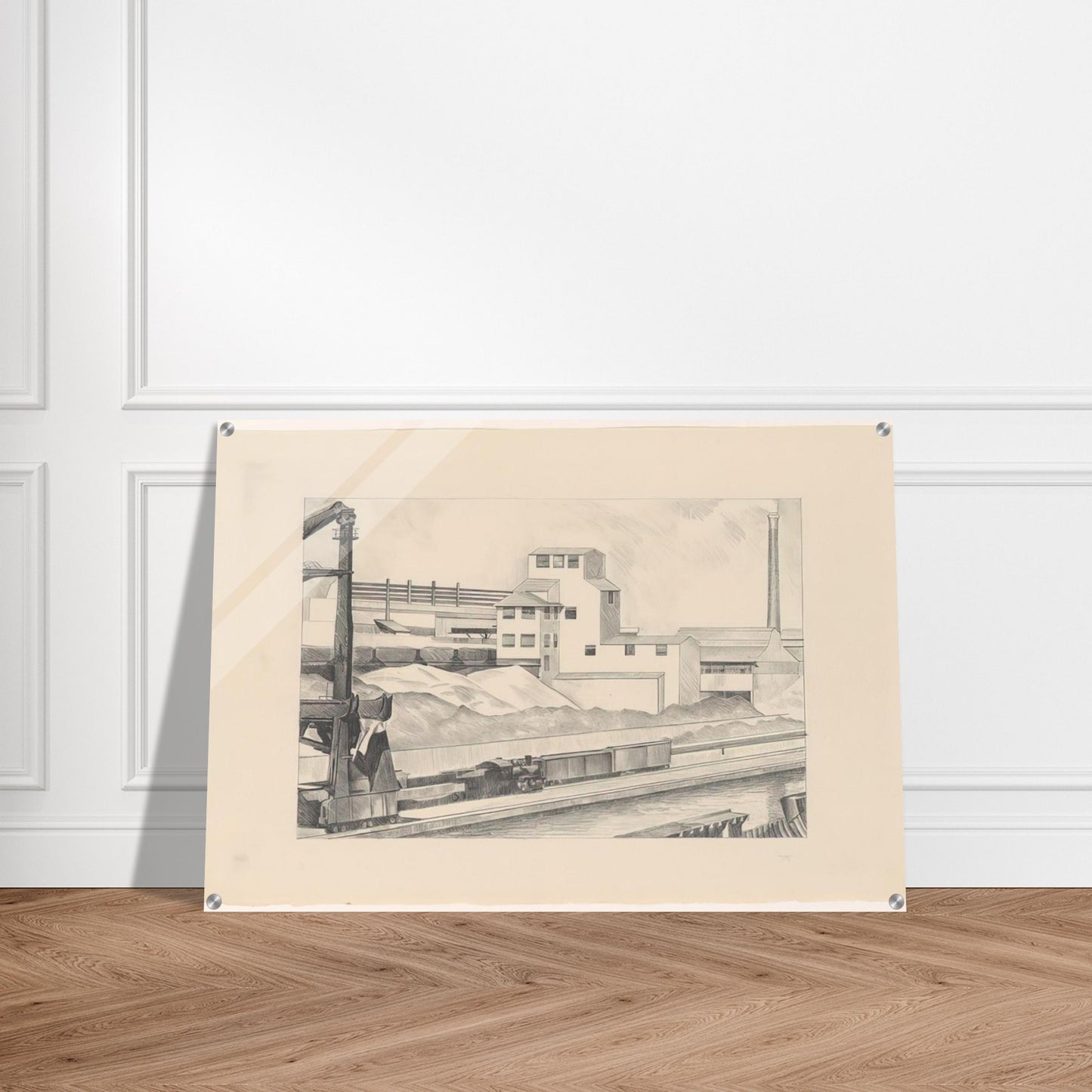 Industrial Series, #1 - 1928 - Charles Sheeler Acrylic Print - 70x100 cm / 28x40″ inches